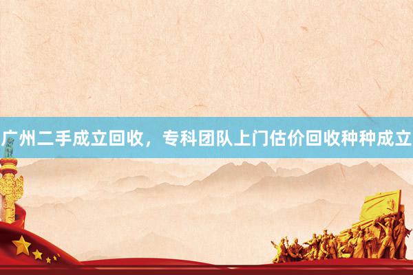 广州二手成立回收，专科团队上门估价回收种种成立